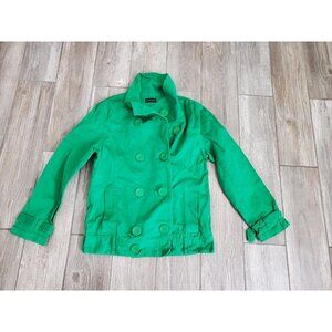 Mouth Valley Green Double Breated Cotton Jacket Missing Belt. Japanese Sz L